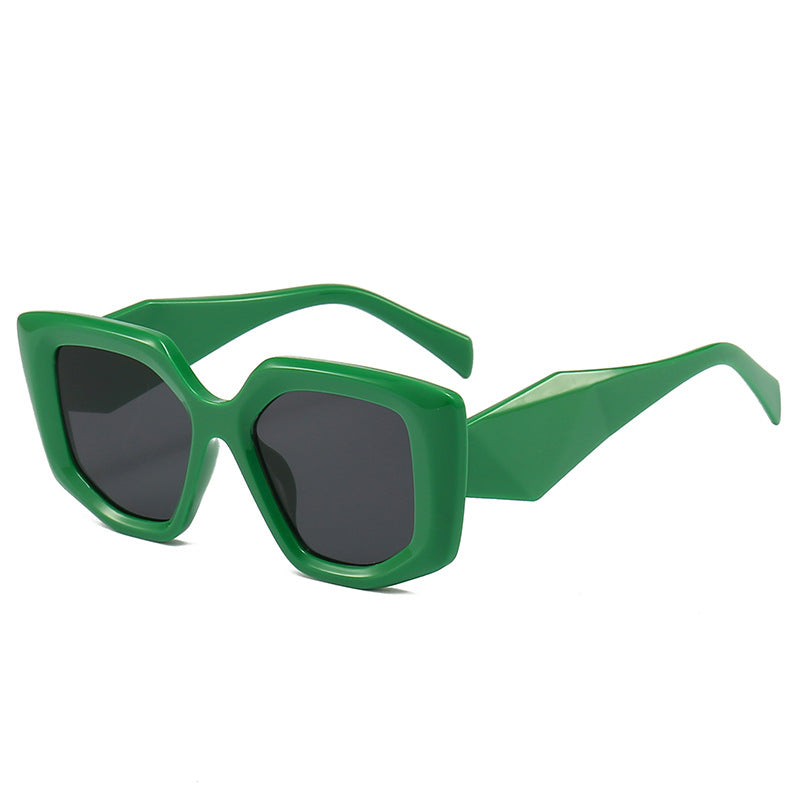 Wholesale Irregular Large Frame Rhombus Leg PC Sunglasses